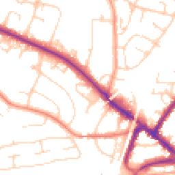 Daytime road noise heatmap for RH19 1LJ