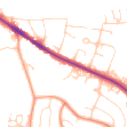 Daytime road noise heatmap for RH19 1PA
