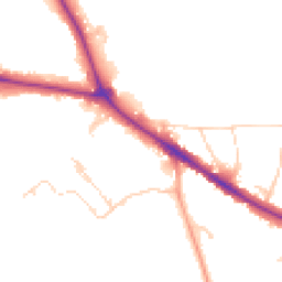 Daytime road noise heatmap for RH19 1QR