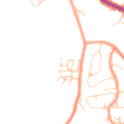 Daytime road noise heatmap for RH19 1RU