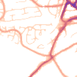 Daytime road noise heatmap for RH19 1TH