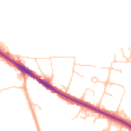 Daytime road noise heatmap for RH19 2BJ