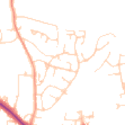 Daytime road noise heatmap for RH19 2DA