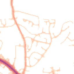 Daytime road noise heatmap for RH19 2DB