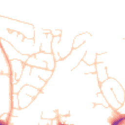 Daytime road noise heatmap for RH19 2DU