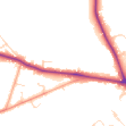Daytime road noise heatmap for RH19 2ET