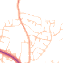 Daytime road noise heatmap for RH19 2GP