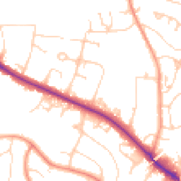 Daytime road noise heatmap for RH19 2GR