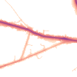 Daytime road noise heatmap for RH19 2GS