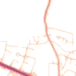 Daytime road noise heatmap for RH19 2HE
