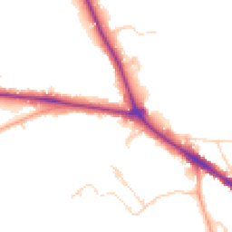 Daytime road noise heatmap for RH19 2NJ