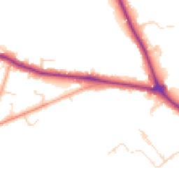Daytime road noise heatmap for RH19 2NT