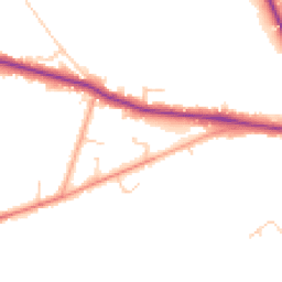 Daytime road noise heatmap for RH19 2PN