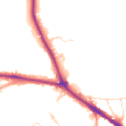 Daytime road noise heatmap for RH19 2QH
