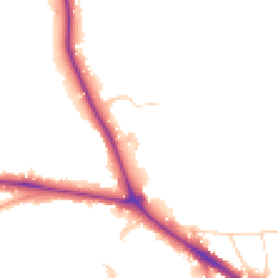 Daytime road noise heatmap for RH19 2QT