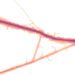 Daytime road noise heatmap for RH19 2RJ