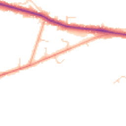 Daytime road noise heatmap for RH19 2RN