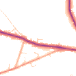 Daytime road noise heatmap for RH19 2RP