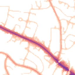 Daytime road noise heatmap for RH19 2SD
