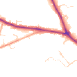 Daytime road noise heatmap for RH19 2SY
