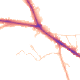 Daytime road noise heatmap for RH19 2TD
