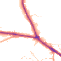 Daytime road noise heatmap for RH19 2TH