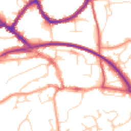 Daytime road noise heatmap for RH19 3BG