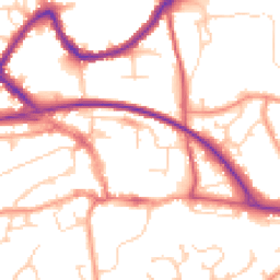 Daytime road noise heatmap for RH19 3BW
