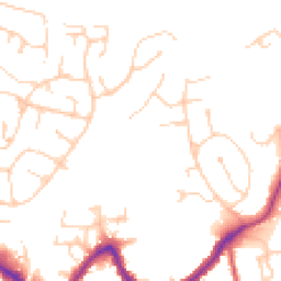 Daytime road noise heatmap for RH19 3DN