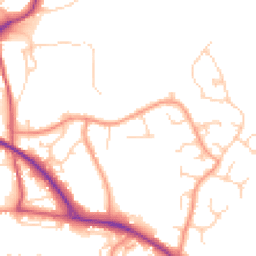 Daytime road noise heatmap for RH19 3DX