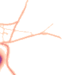 Daytime road noise heatmap for RH19 3GY