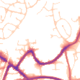 Daytime road noise heatmap for RH19 3LB