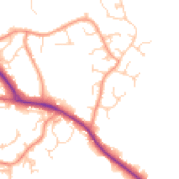 Daytime road noise heatmap for RH19 3NZ