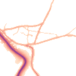 Daytime road noise heatmap for RH19 3QN