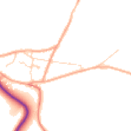 Daytime road noise heatmap for RH19 3QW