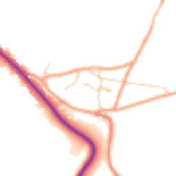 Daytime road noise heatmap for RH19 3QX