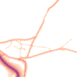 Daytime road noise heatmap for RH19 3QZ