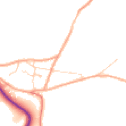 Daytime road noise heatmap for RH19 3RA