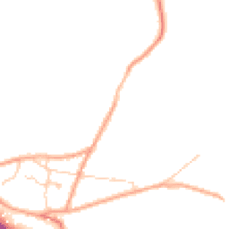 Daytime road noise heatmap for RH19 3RE