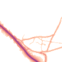 Daytime road noise heatmap for RH19 3RN