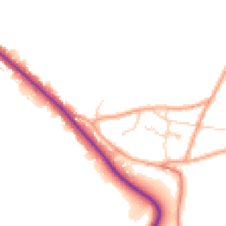 Daytime road noise heatmap for RH19 3RW