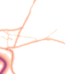 Daytime road noise heatmap for RH19 3RY