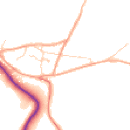 Daytime road noise heatmap for RH19 3UZ