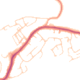 Daytime road noise heatmap for RH19 3XN