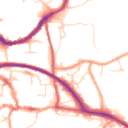Daytime road noise heatmap for RH19 3YA