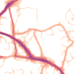 Daytime road noise heatmap for RH19 3YD