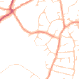 Daytime road noise heatmap for RH19 4DA