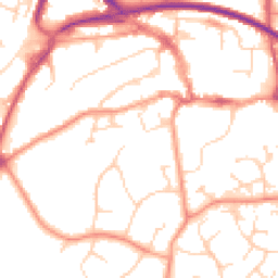 Daytime road noise heatmap for RH19 4ES