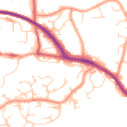 Daytime road noise heatmap for RH19 4HG