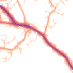 Daytime road noise heatmap for RH19 4NR